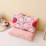 Pc Short Plush Baby Pillow Case Zipper Double-sided