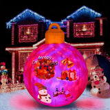 Light up Inflatable Christmas Ball Air Blower Christmas