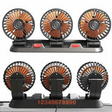 Portable Car Interior Cool Silent Fans With License
