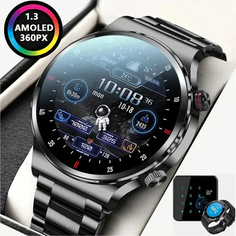 GPS NFC ECG+PPG Smart Watch Men Bluetooth Call