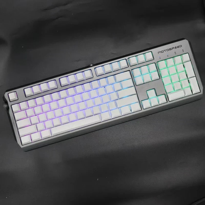 Customized PBT Blank White Keycaps Cherry OEM XDA