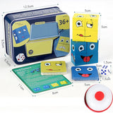 New 3D Montessori Geometry Puzzles Building Block Face