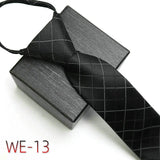 New Suit Business Zipper Tie for Man 48*7cm