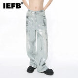 IEFB Men Clothing Spring New Jeans American High