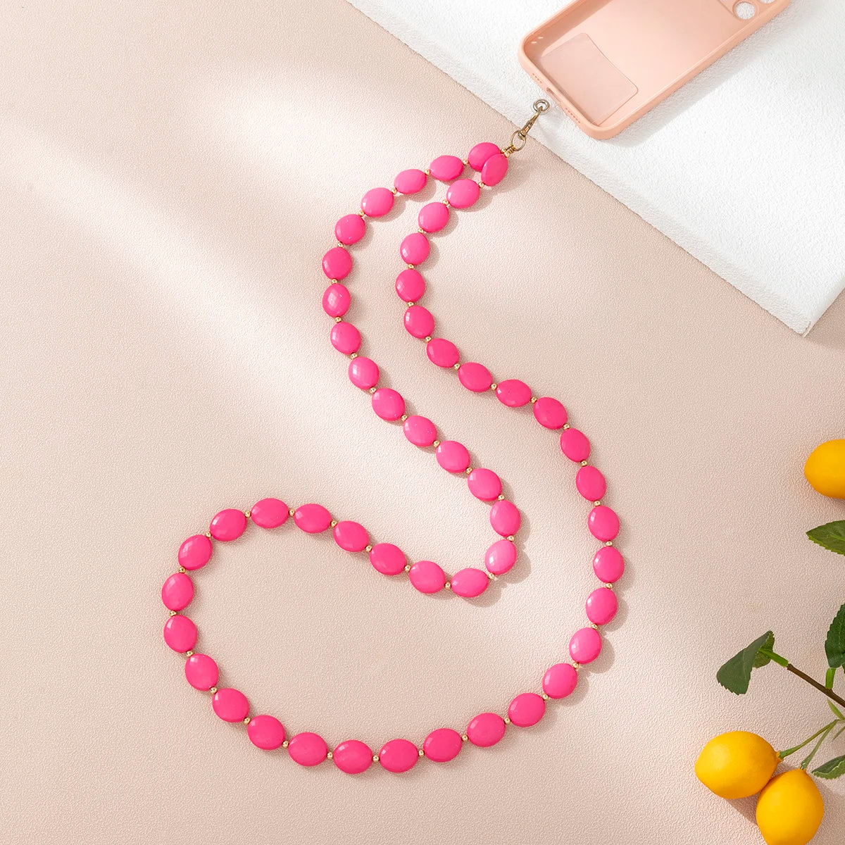 Fashion 120cm Telephone Strap Long Style Acrylic Slant