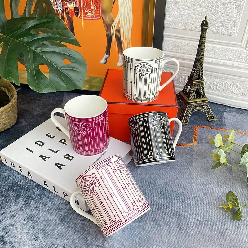 Luxury Brand Ceramic Coffee Cup Tumbler Mug Living