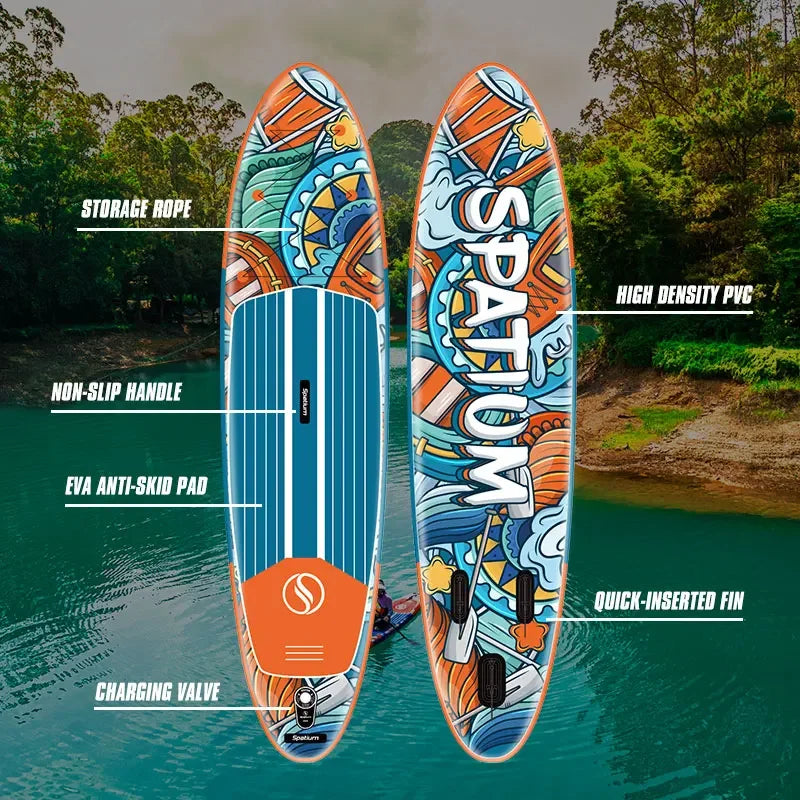 Paddle Inflatable Surfboard SUP Paddle Board Surfing Fishing