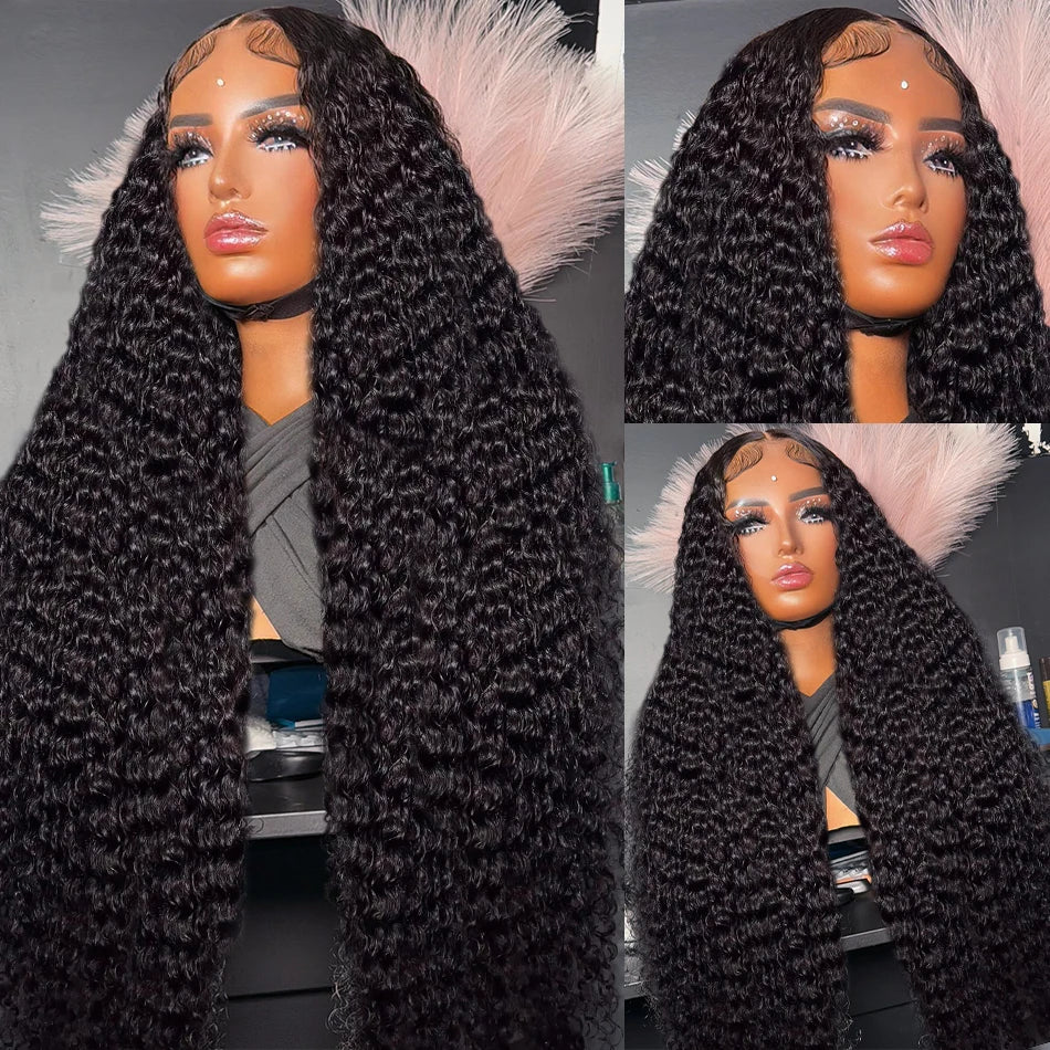 30 40 Inch Deep Wave Frontal Wig 13x6