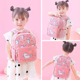 Cute Unicorn Design Backpack Kindergarten Kids School Bag