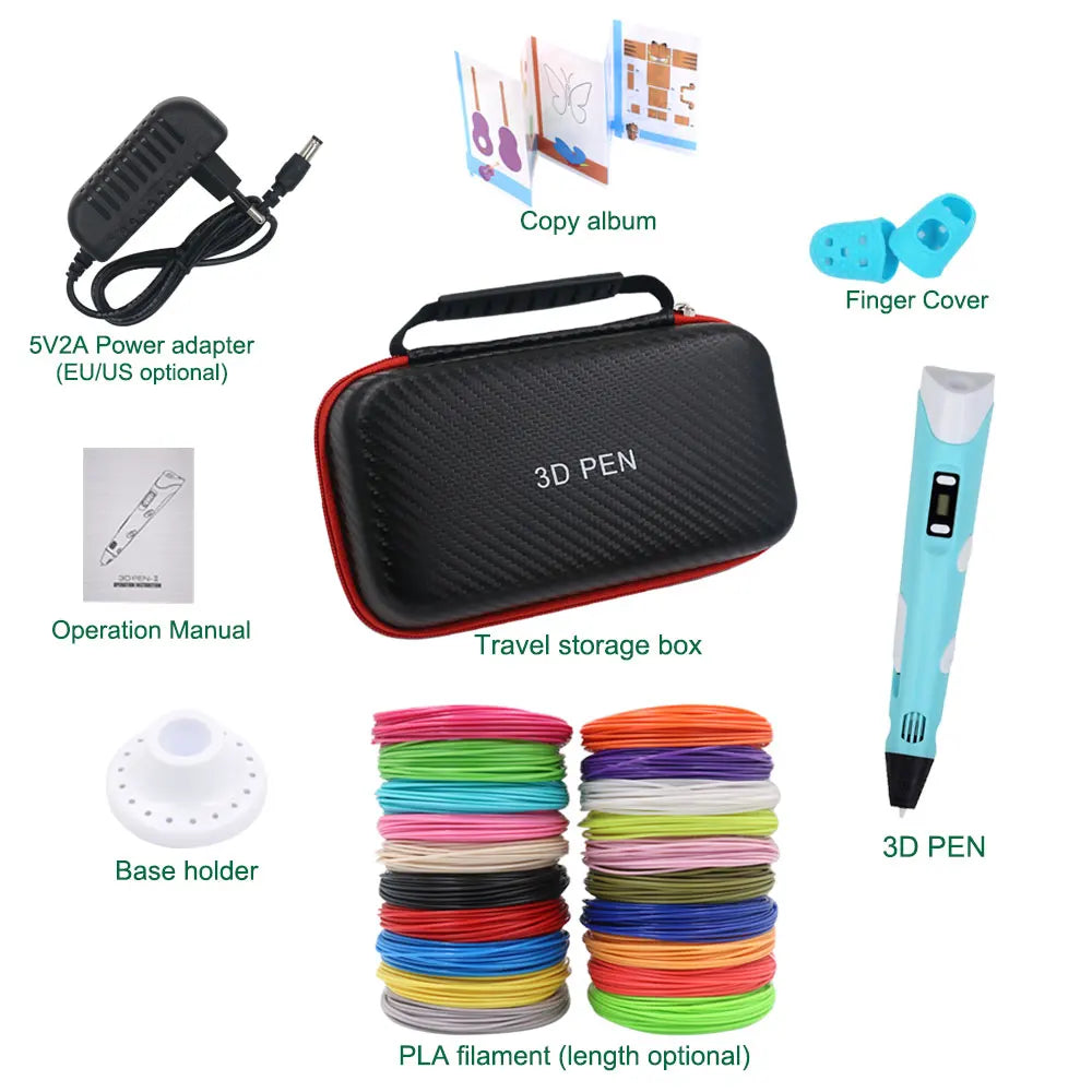 Creative 3D Printing Pen for Kids - LCD