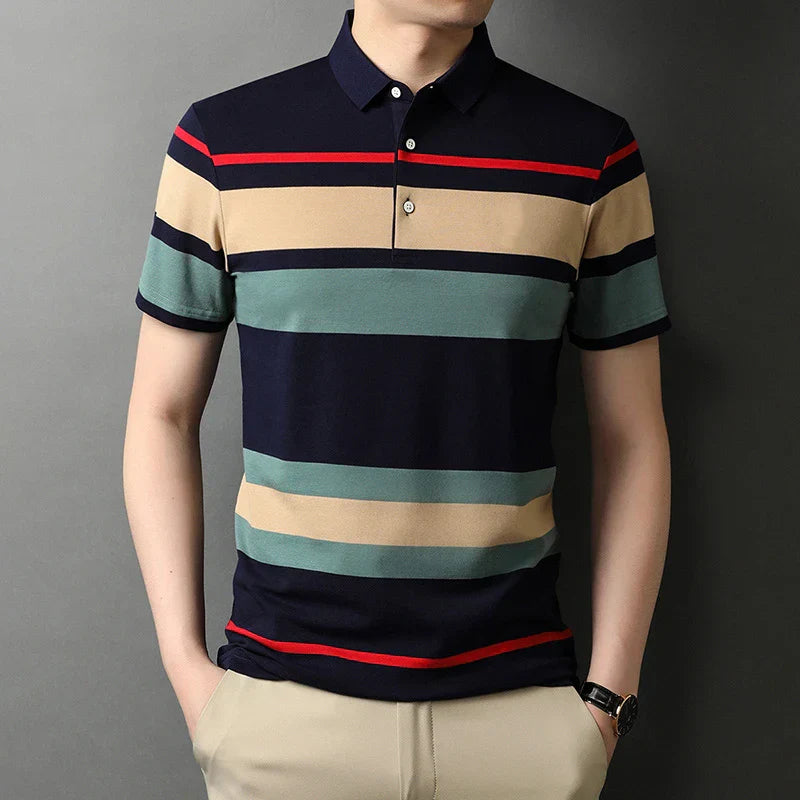 Summer Men's Polo Shirts With Short Sleeve Business