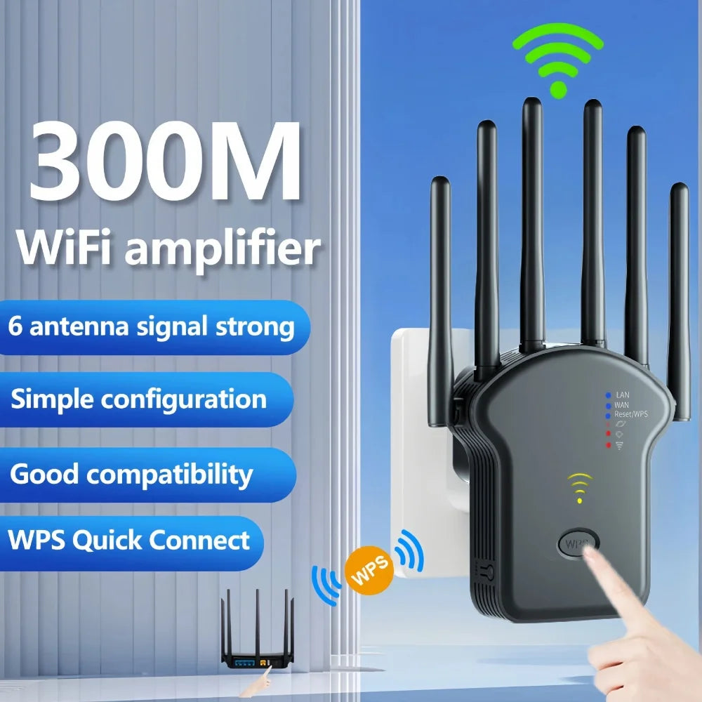 WiFi Repeater 1200Mbps Dual Band Wireless Amplifier 2.4G