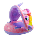 Inflatable Baby Swimming Ring Buoy Sunshade Infant Floating