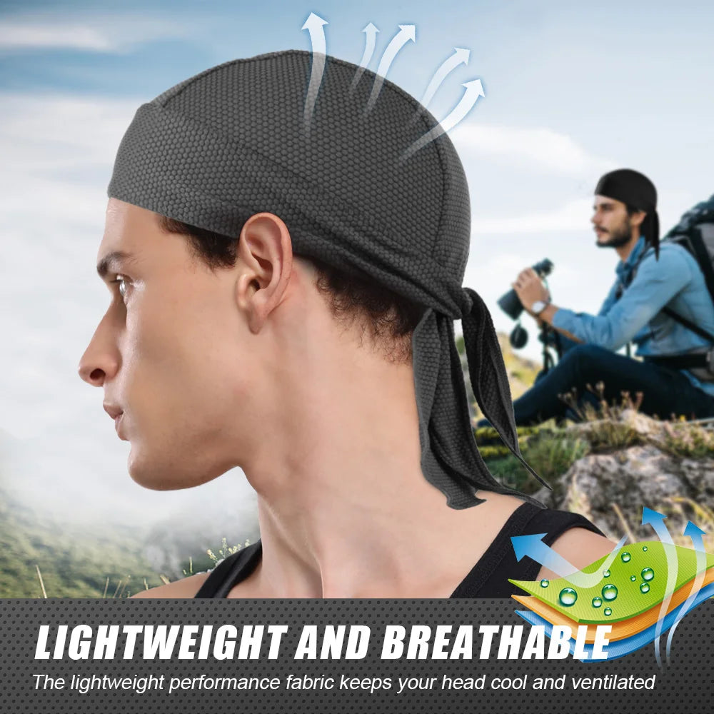 Durag Du-Rag Headwear Head Wrap Skull Cap Doo