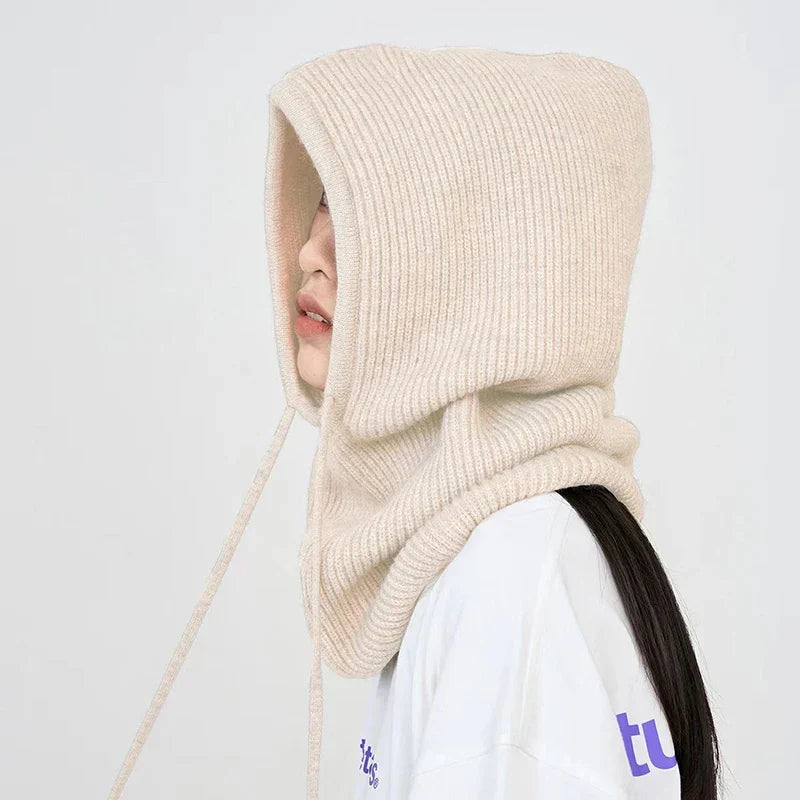 Balaclava Knitted Hooded Caps Unisex Winter Neck Ear