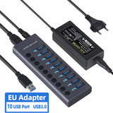 Metal USB 3.0 Hub Multi USB Splitter 4/7/10Ports