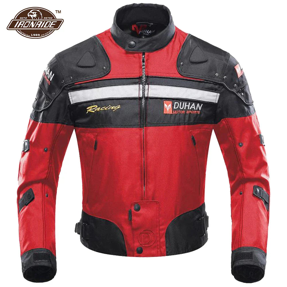 DUHAN Windproof Motocross Jacket Motorcycle Pants Men Motorcycle Jacket Wear-resistant Body Armor Moto Clothing For Winter