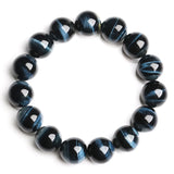 5A Royal Blue Tiger Eye Tiger Eye Beads