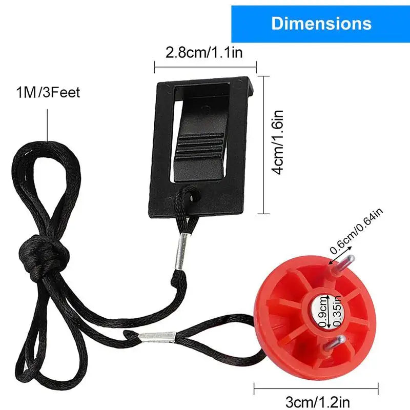 Treadmill Safety Key Magnet Lightweight Security Lock Magnetic