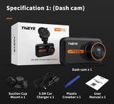 ThiEYE 3.0 Inch Dash Cam Dual Lens 1080P