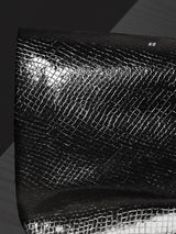 Black Leather Fabric Snake Texture Creative Clothing Jacket