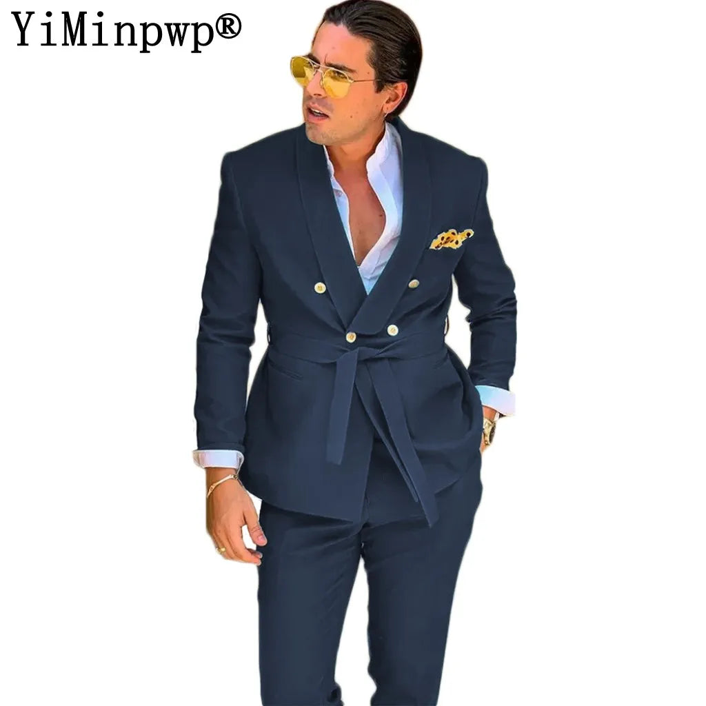 Designer Green Suits for Men 2 Piece Blazer