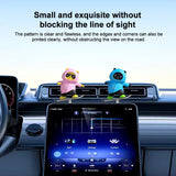 Car Center Console Ornaments Mini Sliding Bear Car