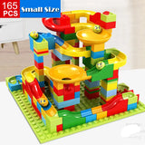 165/330pcs Small Size Marble Race Run Blocks DIY