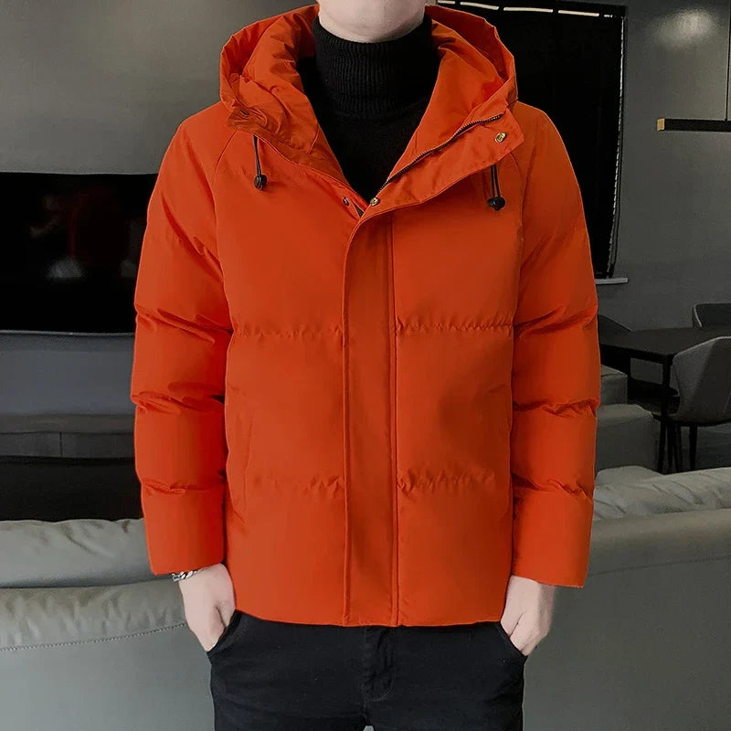 Fashion Brand Parkas Male Thick Winter Overcoat Men's