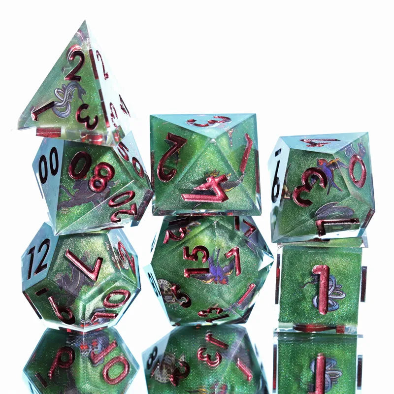 MINI PLANET Resin Dice With Sharp Edge For