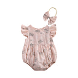 Newborn Baby Girls Rompers Ruffle Cotton Baby Girl