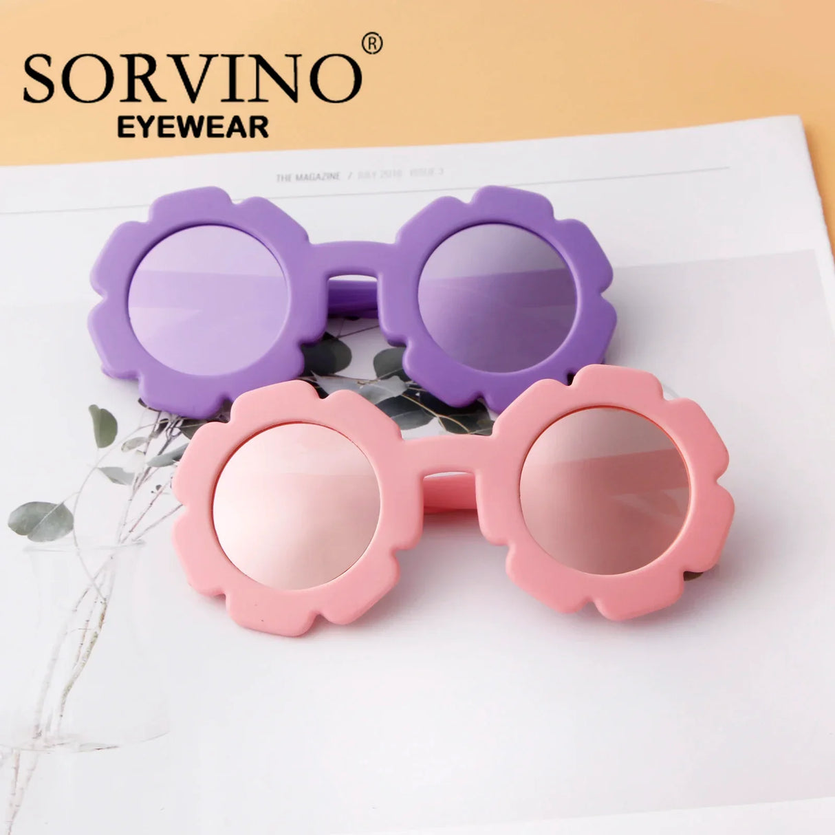 SORVINO Vintage Kids Sunglasses Child Sun Glasses Round