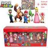 6pcs/set Super Mario Bros PVC Action Figure Toys