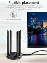 AX5400 Wifi 6 Wireless Adapter with high gain