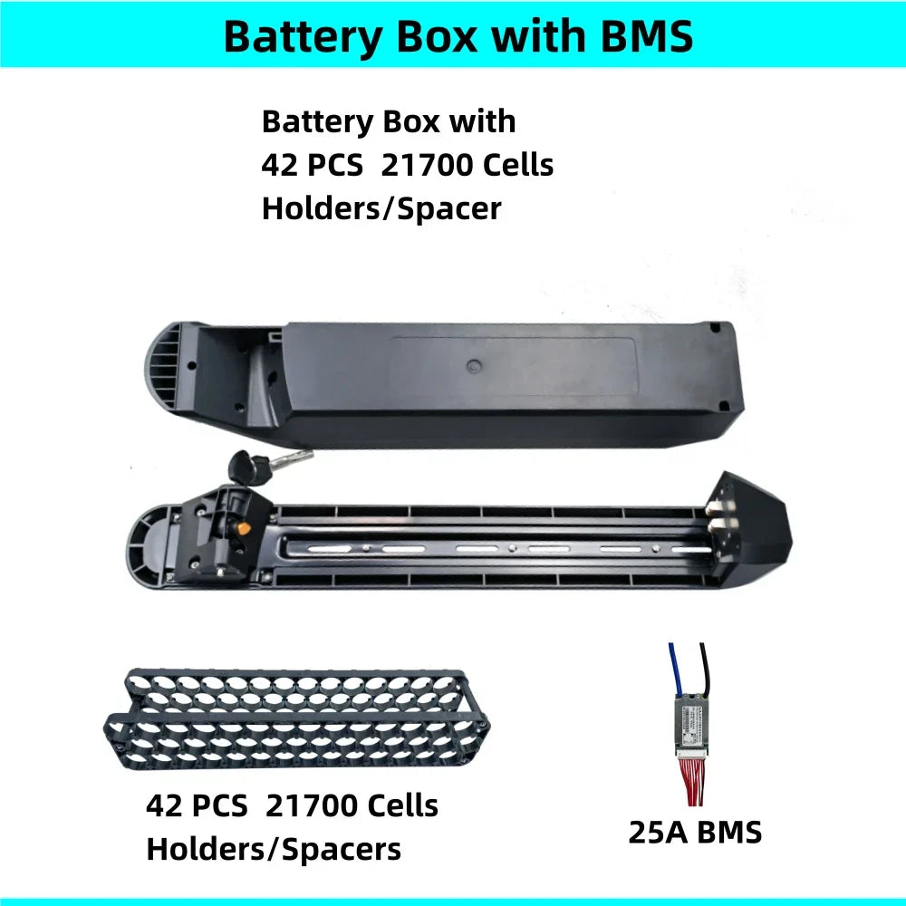 70 pcs 18650 cells Ebike Battery Box 36v