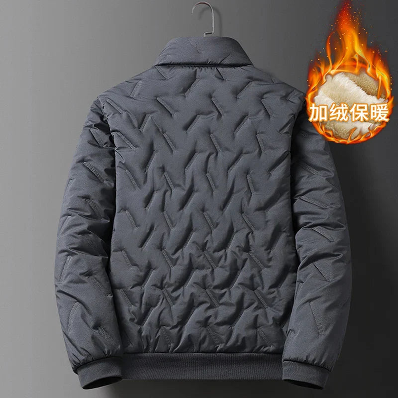 2023 Autumn Winter Jacket Men Fleece Warm Thicken