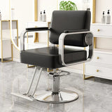 Gold Salon Beauty Barber Chair Luxury Personalized Lifter