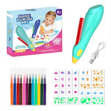 Electric Watercolor Spray Pen Children Hand-painted Color Paintbrush