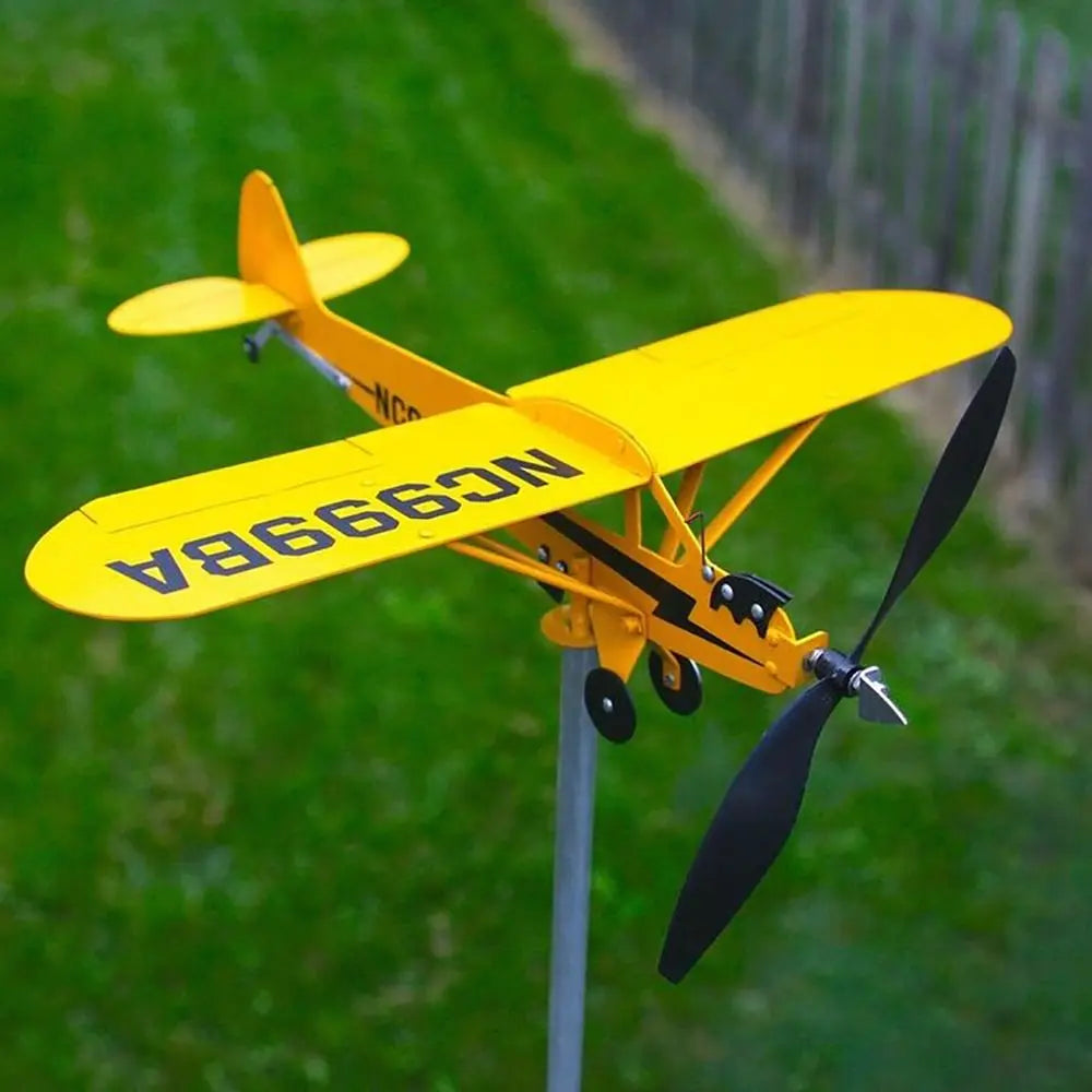 Creative Weather Vane Wind Direction Compass Pipe Airplane
