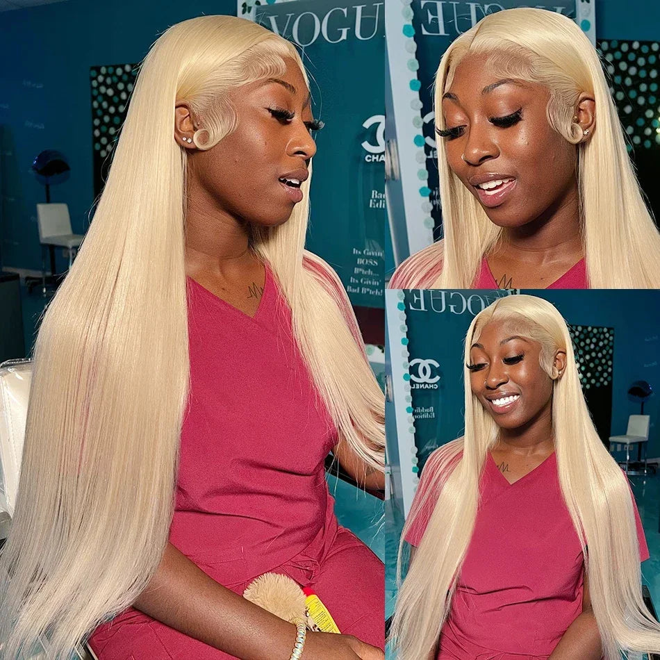 30 32 Inch 613 Honey Blonde 13x4 HD