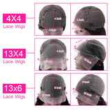HD Transparent 13x4/13x6 Straight Lace Front Wig 4x4