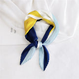 silk scarf women luxury ladies small head scarf