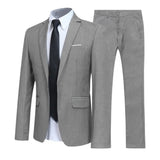 1 Set Trendy Men Blazer Pants British Style