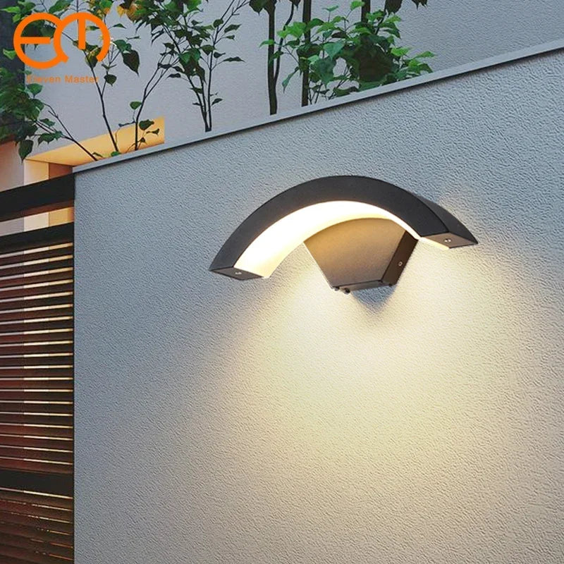 Moden waterproof outdoor wall lamp PIR motion sensor