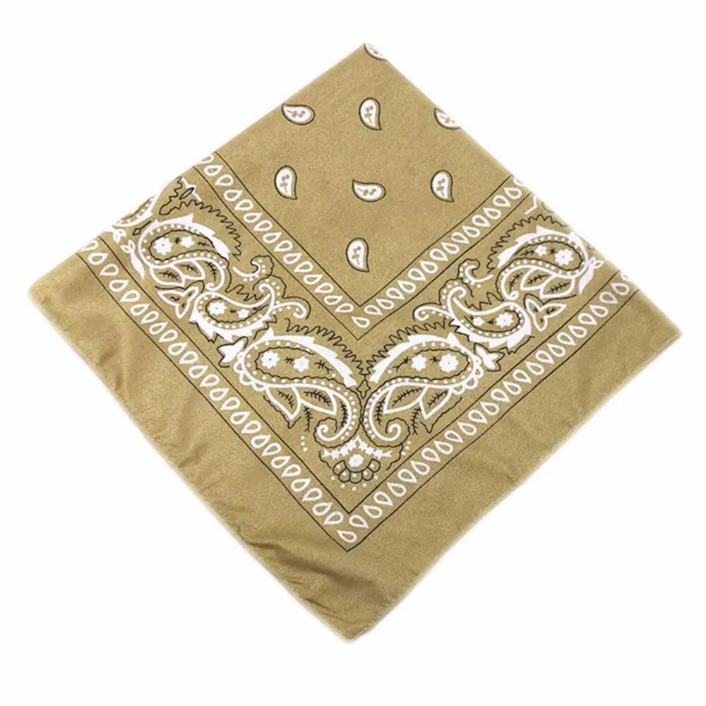 Fashion Bandana Kerchief Head Square Scarves Print Handkerchief
