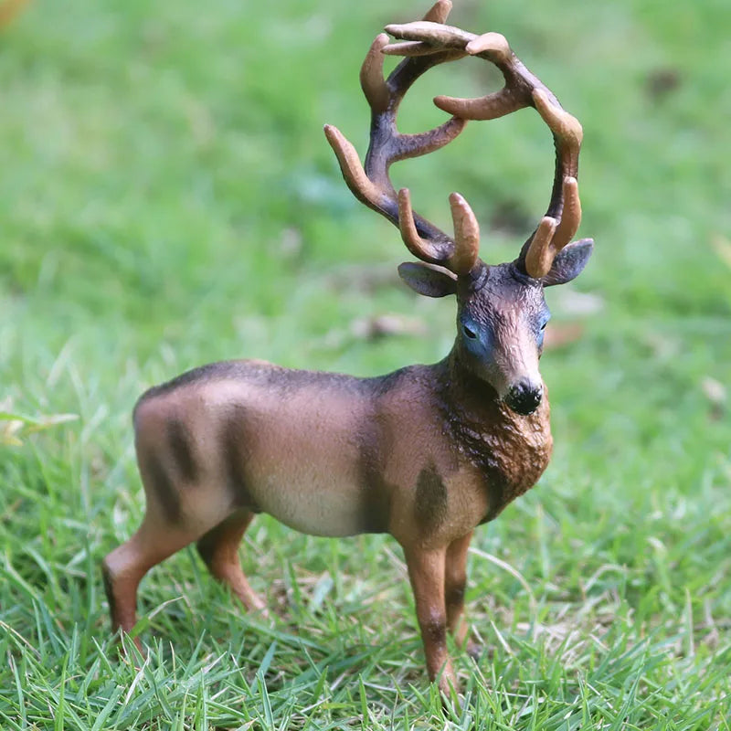 Oenux 10PCS Forest Wild Animals Model Set Deer