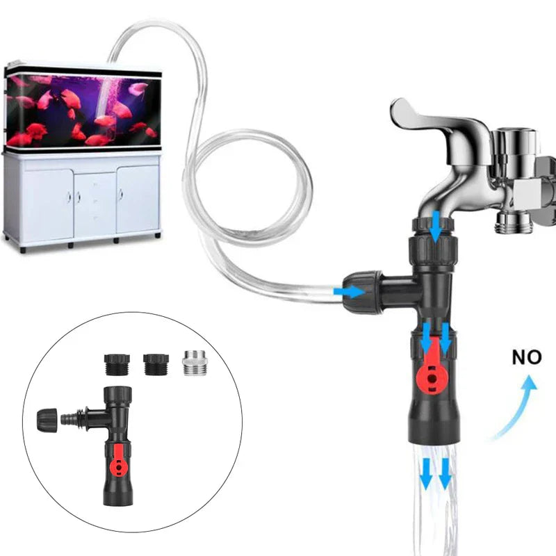 Aquarium Water Change Device Bucket-Free Aquarium Siphon Gravel