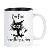 Kitten Cat Coffee Mugs Ceramic Tea Cups Creative