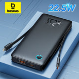 Baseus 22.5W Power Bank 10000mAh with Two Built-in