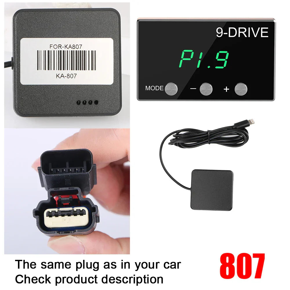 9 Drive 5 Modes Digital Car Throttle Response